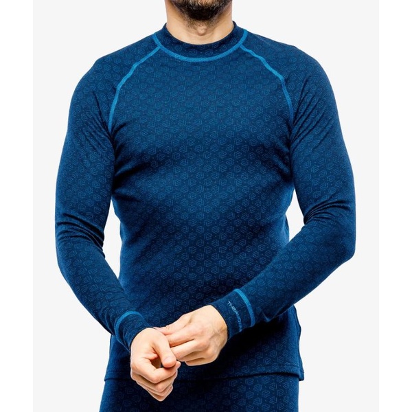 Termo mar&scaron;kinėliai Thermowave vyr. Merino Xtreme ilgom rankovėm mėlyni