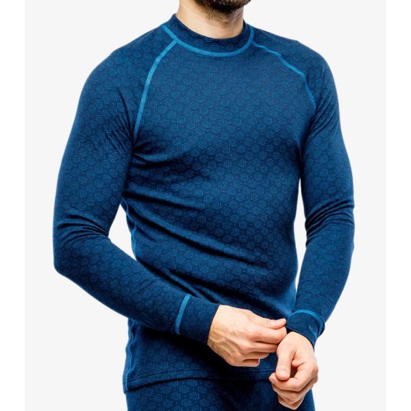 Termo mar&scaron;kinėliai Thermowave vyr. Merino Xtreme ilgom rankovėm mėlyni