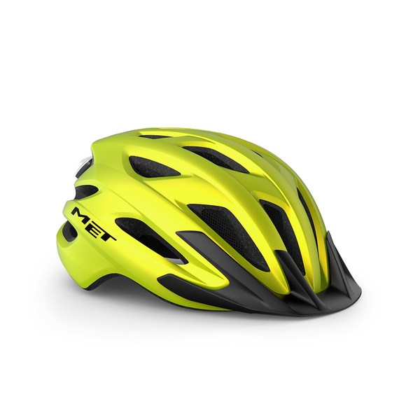 &Scaron;almas MET CROSSOVER Lime Yellow Metallic Matt 