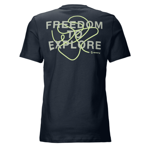Mar&scaron;kinėliai vyr. trumpom rankovėm Scott  Backprint SS t.mėlyni 