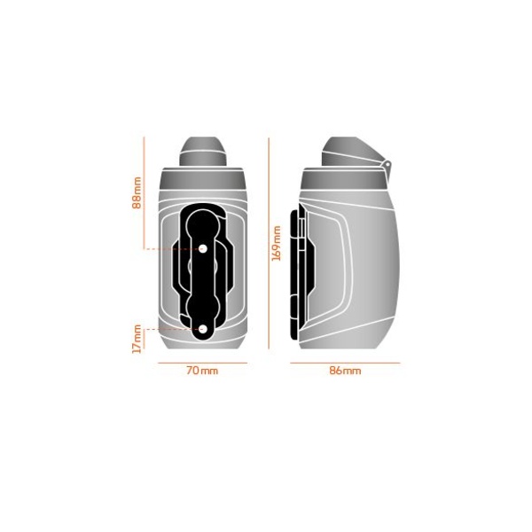 Bicycle Bottle Fidlock Twist 450 ml Black
