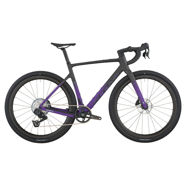 Dviratis 28  SCOTT ADDICT GRAVEL 20 carbon black/indigo purple Scott