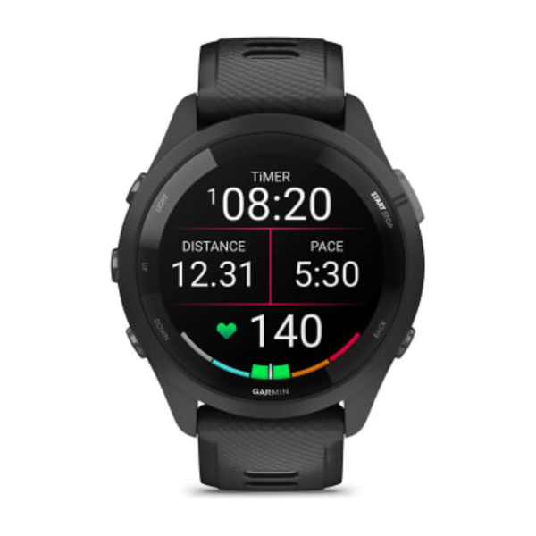 Garmin Forerunner 265 i&scaron;manusis sportinis laikrodis (Juodos spalvos)
