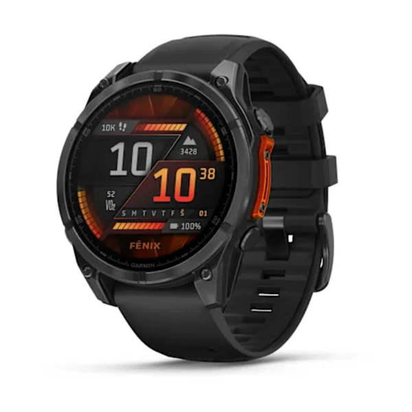 Garmin fēnix 8 47 mm AMOLED i&scaron;manusis sportinis laikrodis (Juodos spalvos)
