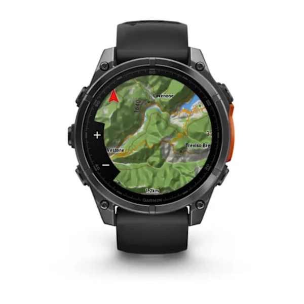 Garmin fēnix 8 47 mm AMOLED i&scaron;manusis sportinis laikrodis (Juodos spalvos)