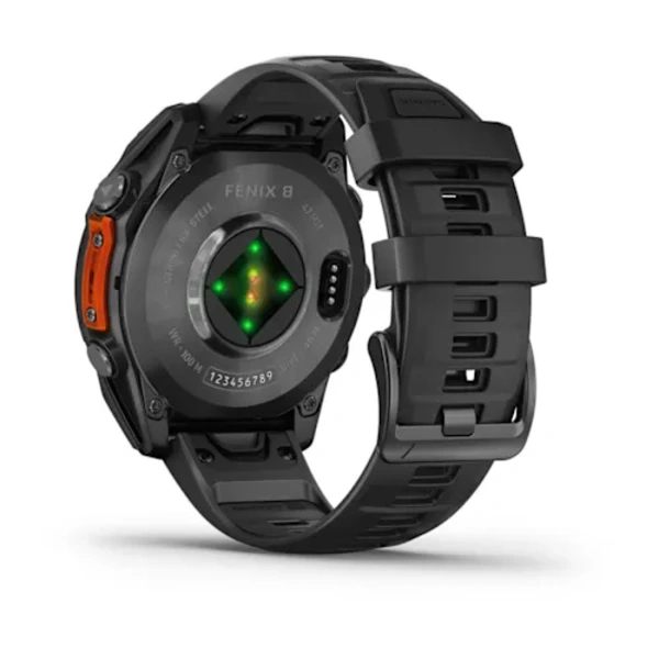 Garmin fēnix 8 47 mm AMOLED i&scaron;manusis sportinis laikrodis (Juodos spalvos)