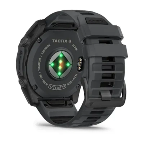 Garmin tactix&reg; 8 &ndash; 51 mm, AMOLED sportinis laikrodis (pilkos skalūno spalvos &bdquo;Cerakote&reg;&ldquo; danga)