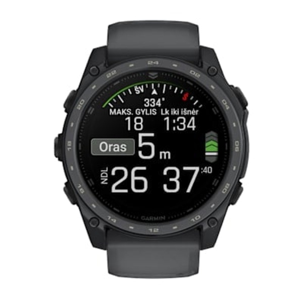 Garmin tactix&reg; 8 &ndash; 51 mm, AMOLED sportinis laikrodis (pilkos skalūno spalvos &bdquo;Cerakote&reg;&ldquo; danga)