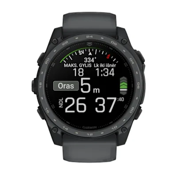 Garmin tactix&reg; 8 &ndash; 51 mm, AMOLED sportinis laikrodis (pilkos skalūno spalvos &bdquo;Cerakote&reg;&ldquo; danga)