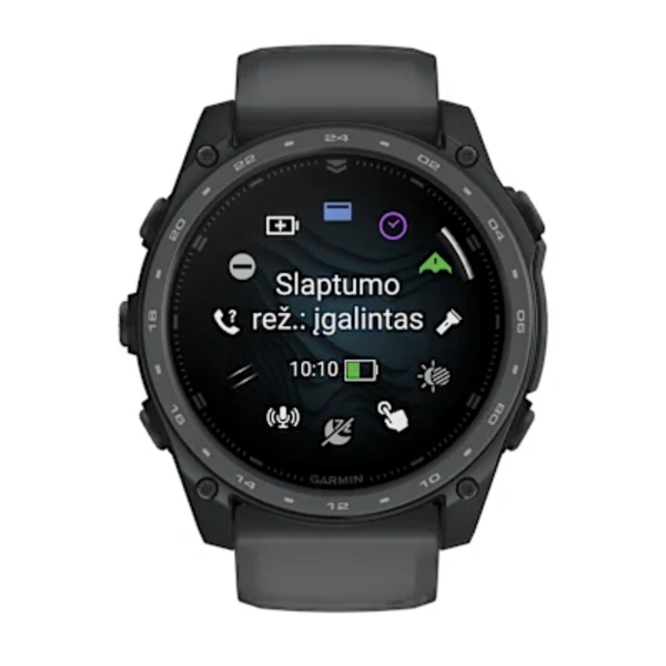 Garmin tactix&reg; 8 &ndash; 51 mm, AMOLED sportinis laikrodis (pilkos skalūno spalvos &bdquo;Cerakote&reg;&ldquo; danga)