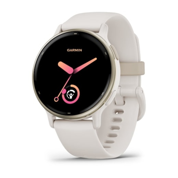 Garmin v&iacute;voactive&reg; 5 i&scaron;manusis sportinis laikrodis (kreminės / dramblio kaulo spalvos)