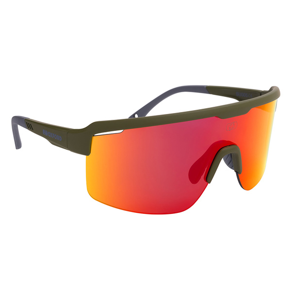 Akiniai OXFORD Pave Green Frame Orange Mirror Lens