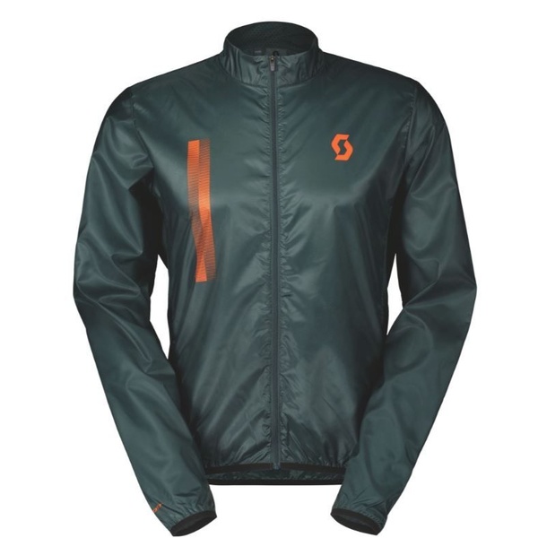 Jacket for men. Scott RC Team WB aruba green/braze orange