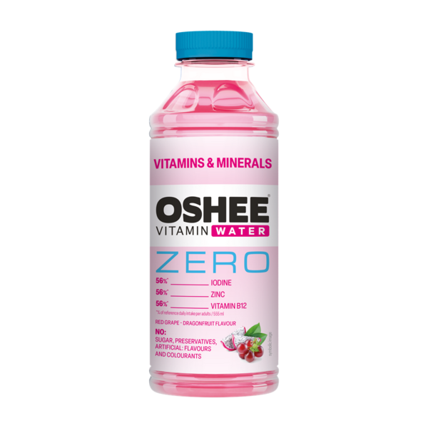 Still vitaminized water OSHEE Vitamins + Minerals, Zero 555ml
