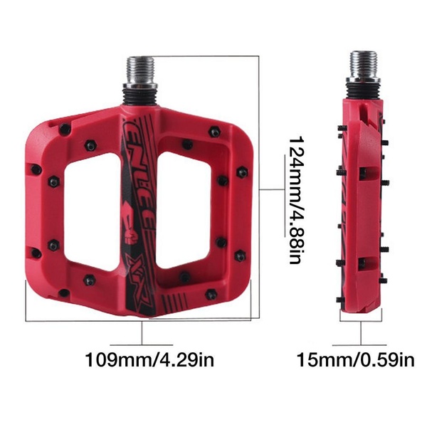 OXC Loam 20 Nylon Flat Red pedals