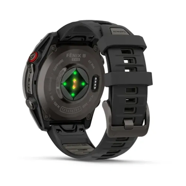 Garmin fēnix&reg; 8 Pro 47 mm, AMOLED Sapphire DLC Titanium i&scaron;manusis sportinis laikrodis (Pilkos anglies spalvos) 