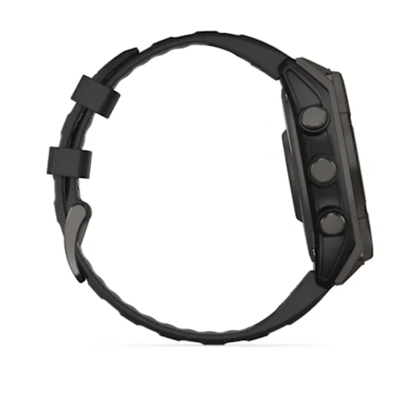 Garmin fenix 8 47mm Solar Sapphire i&scaron;manusis sportinis laikrodis (Juodos spalvos)