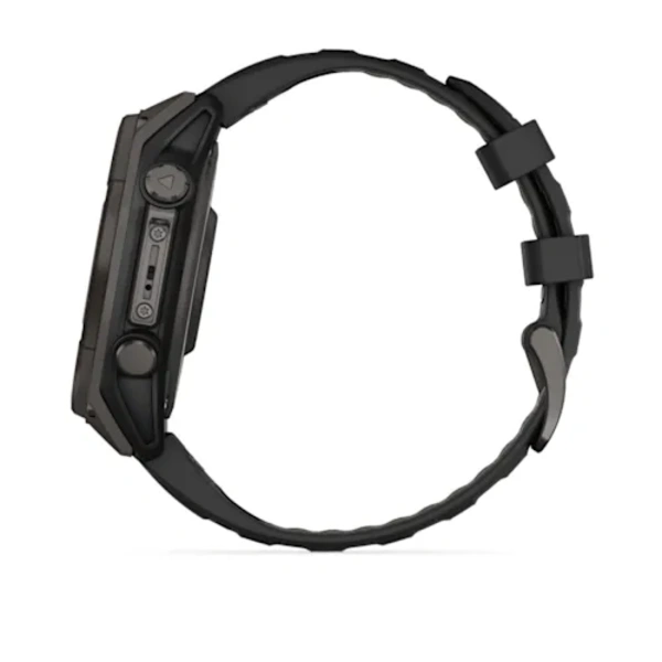 Garmin fenix 8 47mm Solar Sapphire i&scaron;manusis sportinis laikrodis (Juodos spalvos)