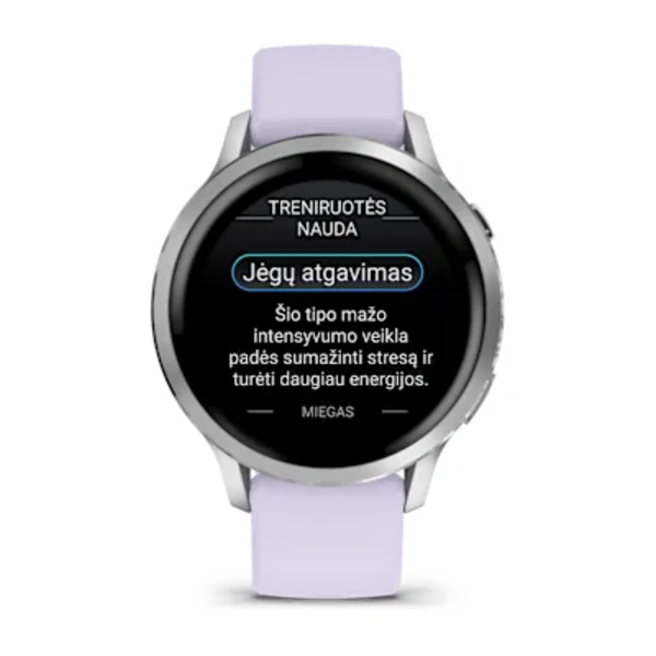 Garmin Venu 4 &ndash; 41 mm Sportinis i&scaron;manusis laikrodis (Lunar Silver)