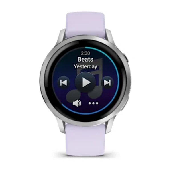 Garmin Venu 4 &ndash; 41 mm Sportinis i&scaron;manusis laikrodis (Lunar Silver)