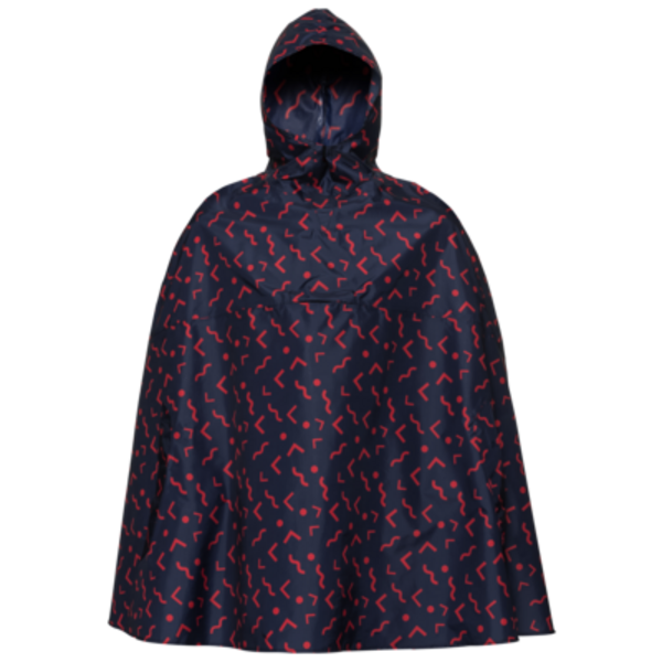 Raincoat Apura Drop Poncho LE hip blue/red