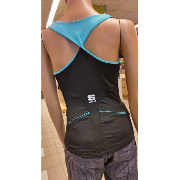 Sportful Sun & Sea Racerback black sleeveless t-shirt