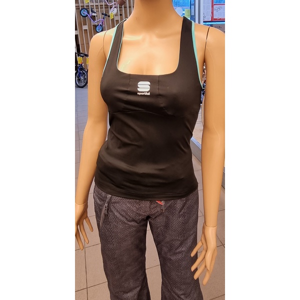 Sportful Sun & Sea Racerback black sleeveless t-shirt