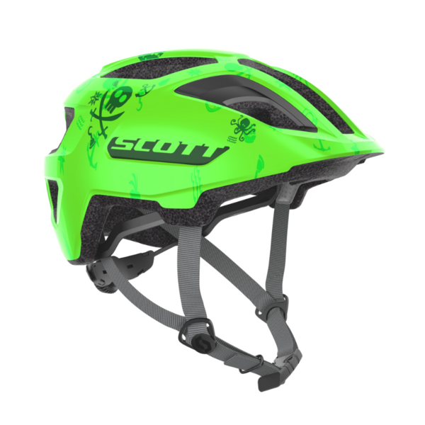 Helmet Scott Spunto junior fluo green