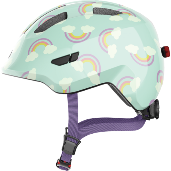 Abus helmet for children Smiley 3.0 LED blue rainbow