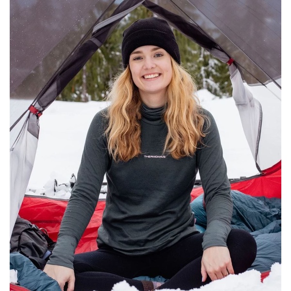 Thermowave mot. Merino Xtreme Long Sleeve High Neck Grey