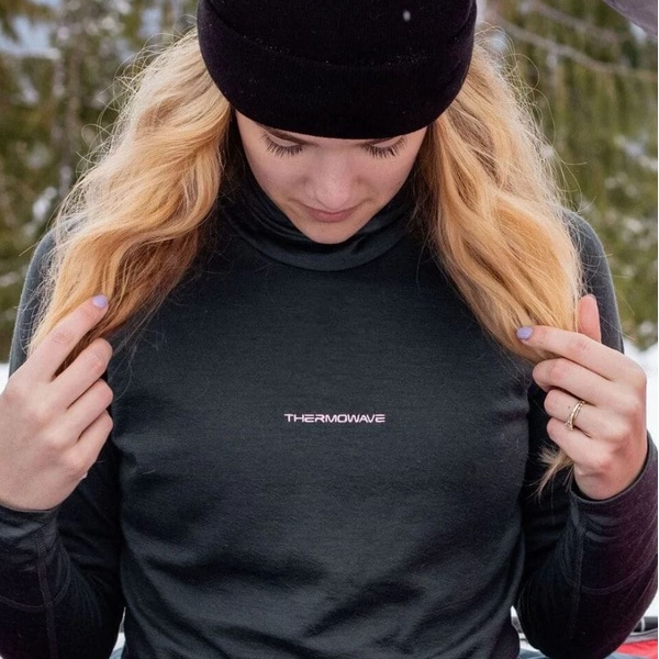 Thermowave mot. Merino Xtreme Long Sleeve High Neck Grey