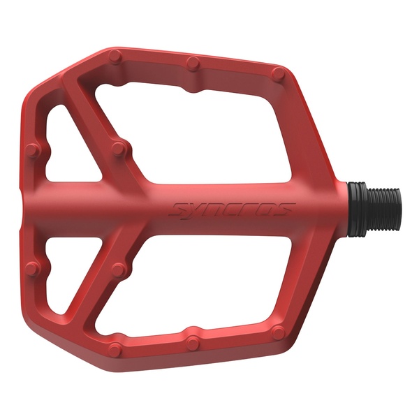 Syncros Squamish III red platform bike pedals