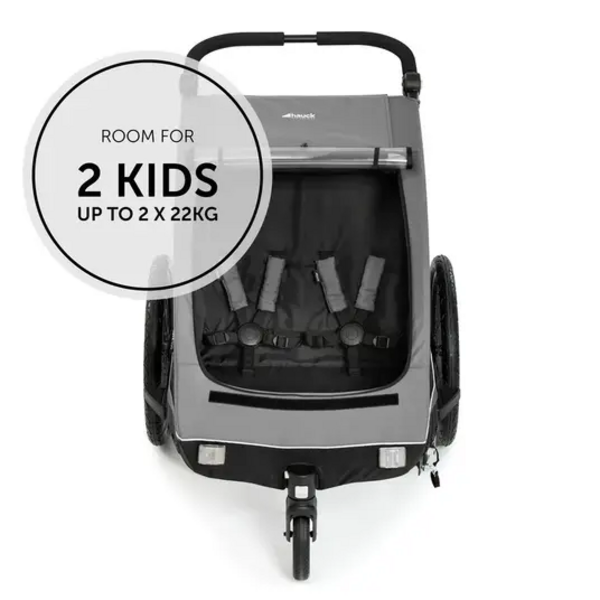 Child Bicycle Trailer Hauck Dryk Duo Dark Grey
