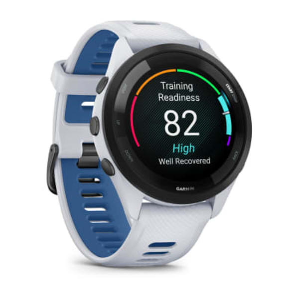 Garmin Forerunner 265 i&scaron;manusis sportinis laikrodis (Whitestone / Tidal Blue)