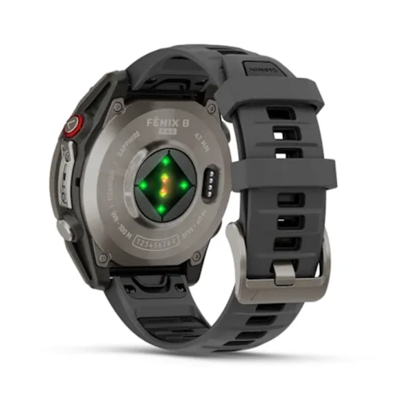Garmin fenix 8 Pro 47 mm AMOLED Sapphire Titanium i&scaron;manusis sportinis laikrodis (Grafito spalvos)