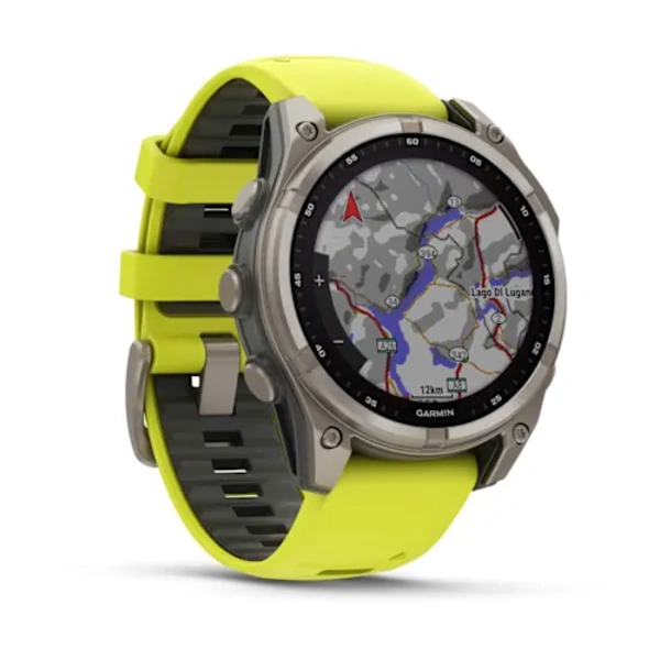 Garmin fēnix 8 &ndash; 47 mm, Solar, Sapphire i&scaron;manusis sportinis laikrodis (Titano spalvos)