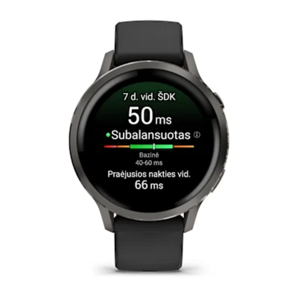 Garmin Venu&reg; 4 &ndash; 41 mm Sportinis i&scaron;manusis laikrodis (Lunar Slate)