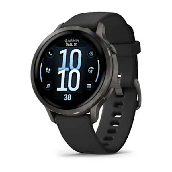 Garmin Venu&reg; 4 &ndash; 41 mm Sportinis i&scaron;manusis laikrodis (Lunar Slate)