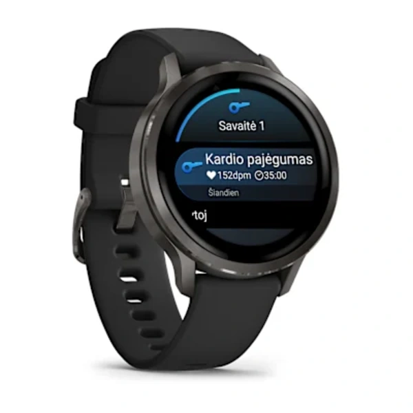 Garmin Venu&reg; 4 &ndash; 41 mm Sportinis i&scaron;manusis laikrodis (Lunar Slate)