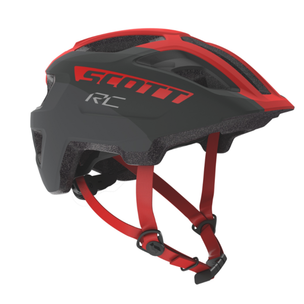 Helmet Scott Spunto Junior t.grey/red 1 size