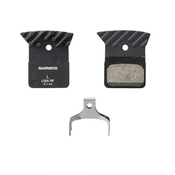 Brake pads Shimano L05A-RF Resin pad with fin and spring (pair)