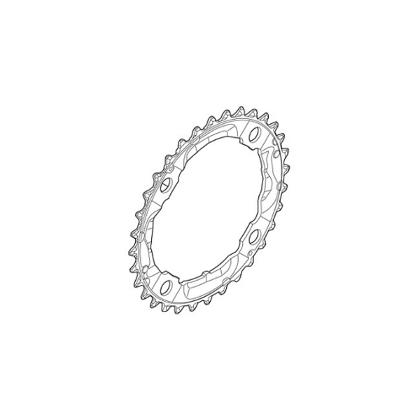 SHIMANO DEORE Chainring 36T for FC-M532(Silver)