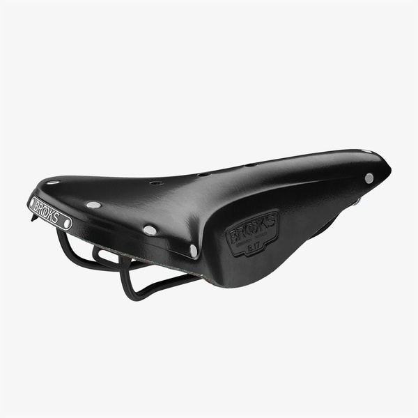 Bicycle saddle Brooks Leather B17 Narrow Black