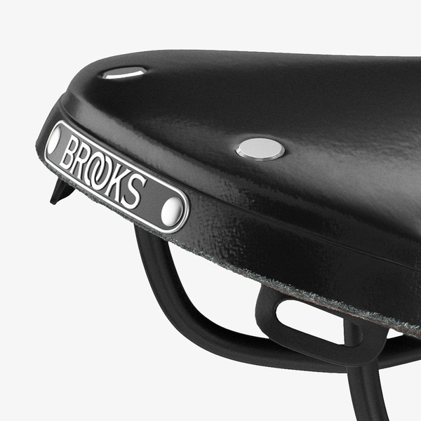 Bicycle saddle Brooks Leather B17 Narrow Black