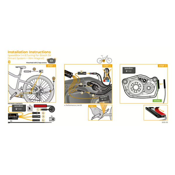 Priedas elektriniam dviračiui SpeedBox 1.4 B.Tuning for Bosch SX (Smart System +Rim Magnet)