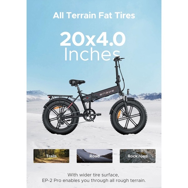 Bicycle 20  electric Engwe EP-2 PRO grey