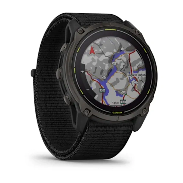 Garmin Enduro 3 DLC Titanium sportinis i&scaron;manusis laikrodis (Carbon Grey DLC Titanium)