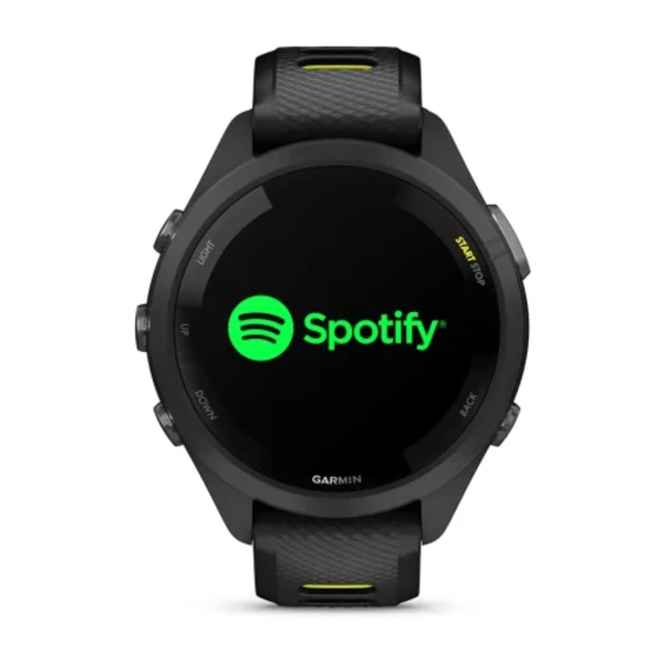 Garmin Forerunner 265S i&scaron;manusis sportinis laikrodis (Juodos / Amp yellow spalvos)
