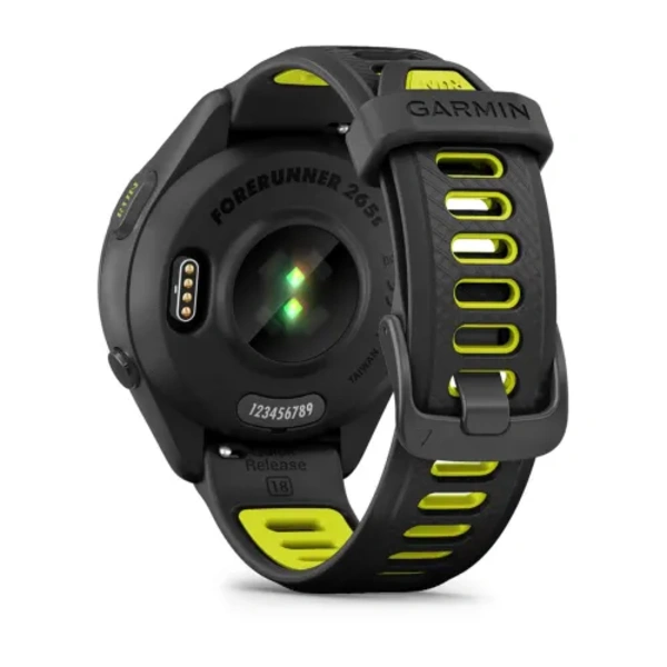 Garmin Forerunner 265S i&scaron;manusis sportinis laikrodis (Juodos / Amp yellow spalvos)