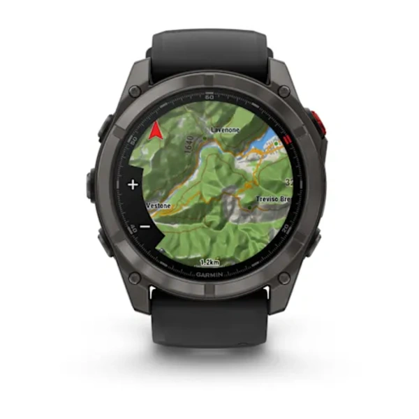 Garmin fenix 8 Pro 51 mm AMOLED Sapphire i&scaron;manusis sportinis laikrodis (Juodos spalvos)